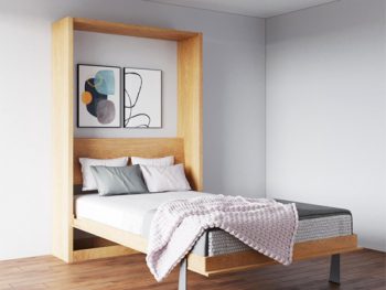 giường gấp gọn thông minh gỗ sồi
