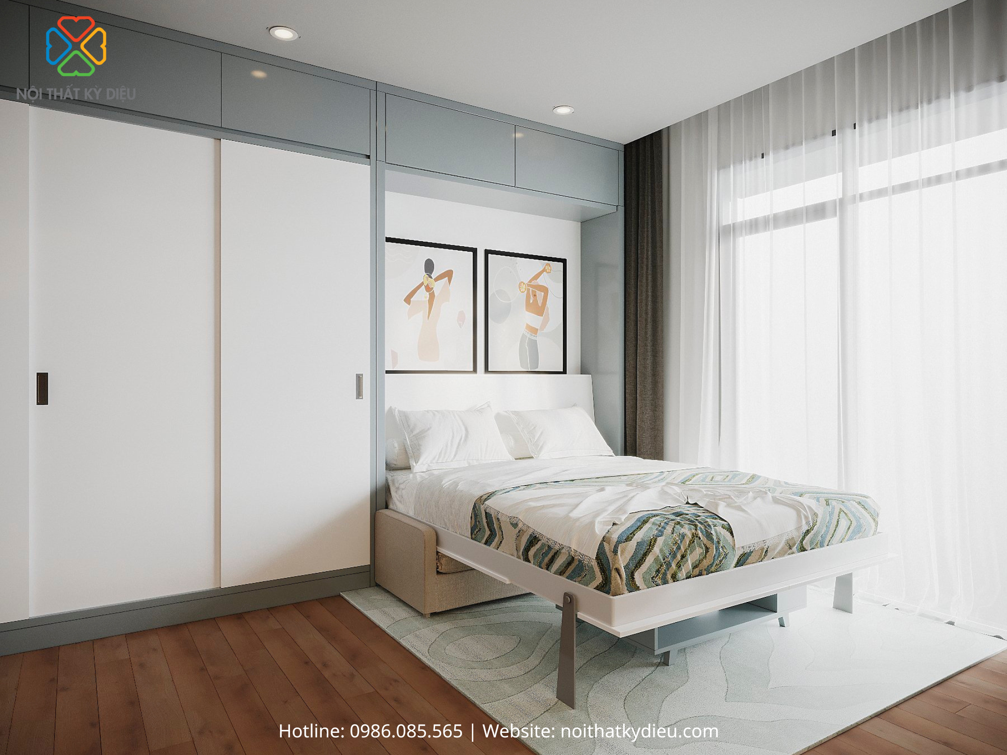 Tổng hợp 50+ Mẫu Nội Thất Phòng Ngủ Thông Minh Tối Ưu Diện Tích Cho Không Gian Nhỏ 29 noi-that-phong-ngu-thong-minh