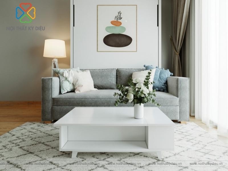 Giường gấp thông minh kết hợp sofa và vật dụng phù hợp với rất nhiều không gian khác nhau.