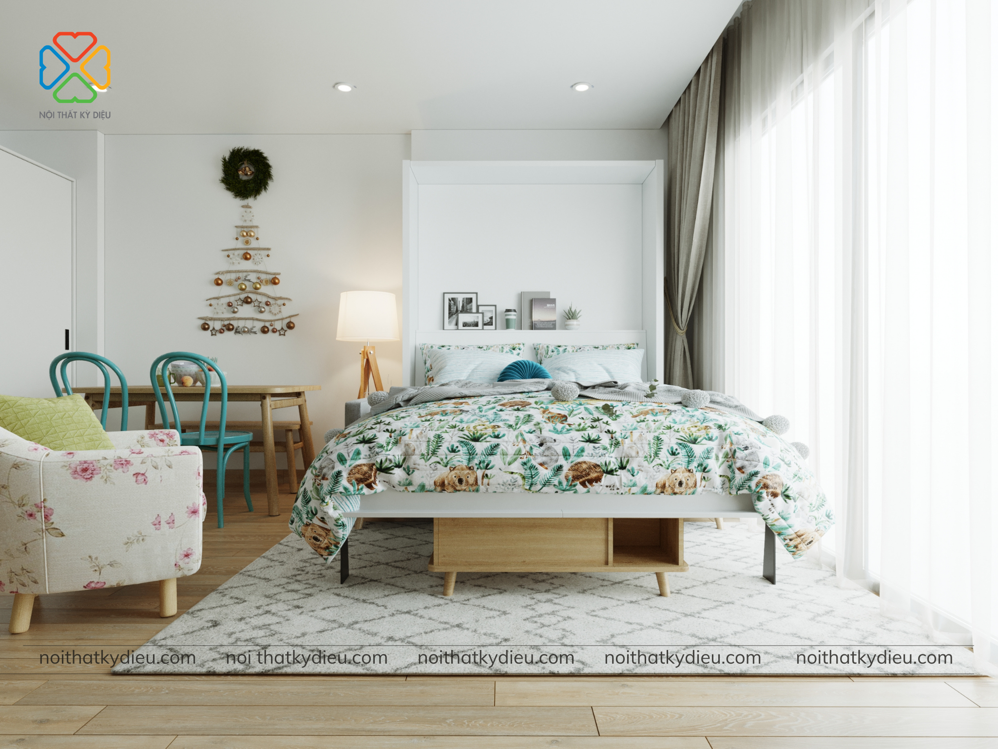 15+ Mẫu Thiết Kế Nội Thất Căn Hộ 40m2 Tiện Nghi Nhất 16 noi-that-phong-cach-bac-au