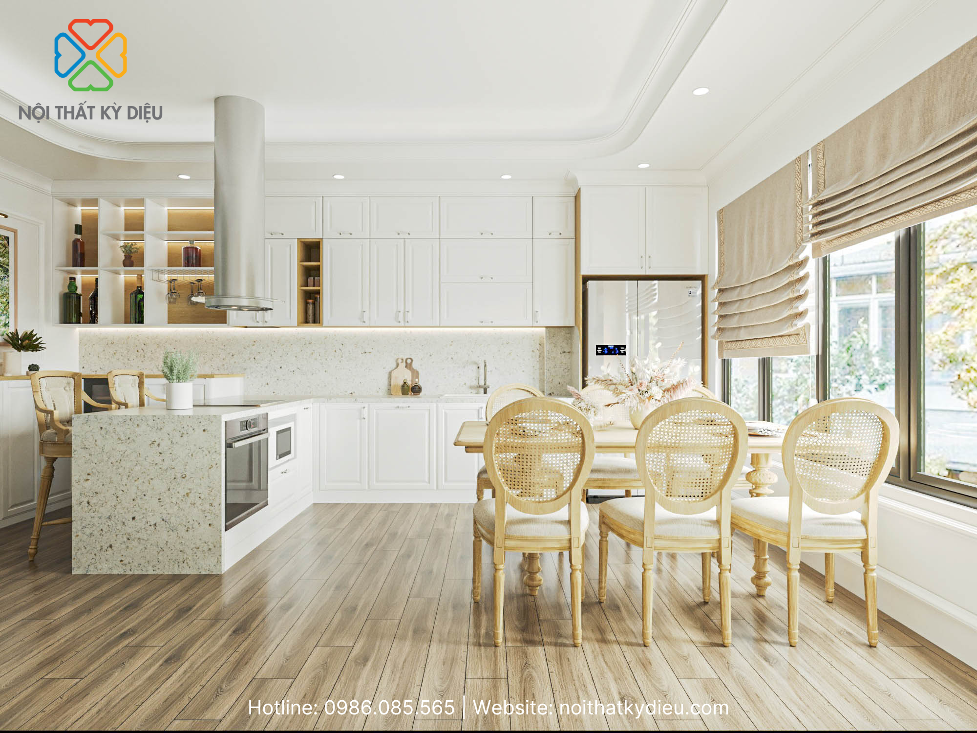 Khám Phá Sự Hài Hòa Trong Thiết Kế Phòng Khách Kết Hợp Bếp 6 thiet-ke-phong-khach