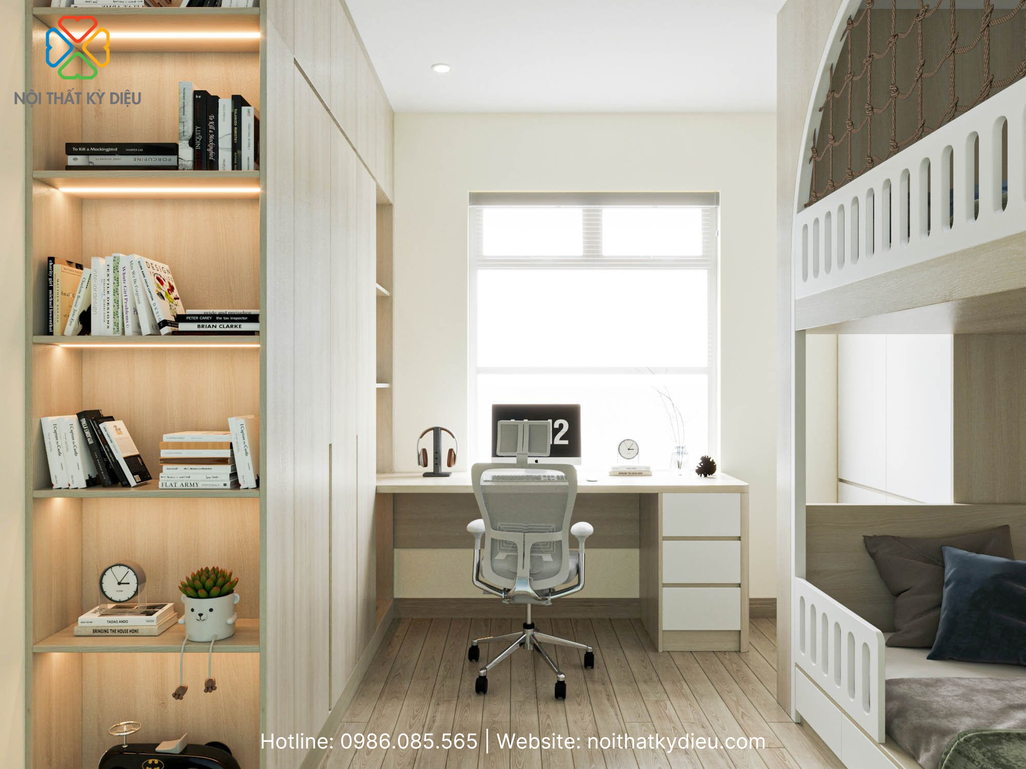 Thiết Kế Phòng Ngủ 8m2 Hiện Đại Và Tiện Ích Cho Không Gian Nhỏ 27 thiet-ke-phong-ngu-8m2