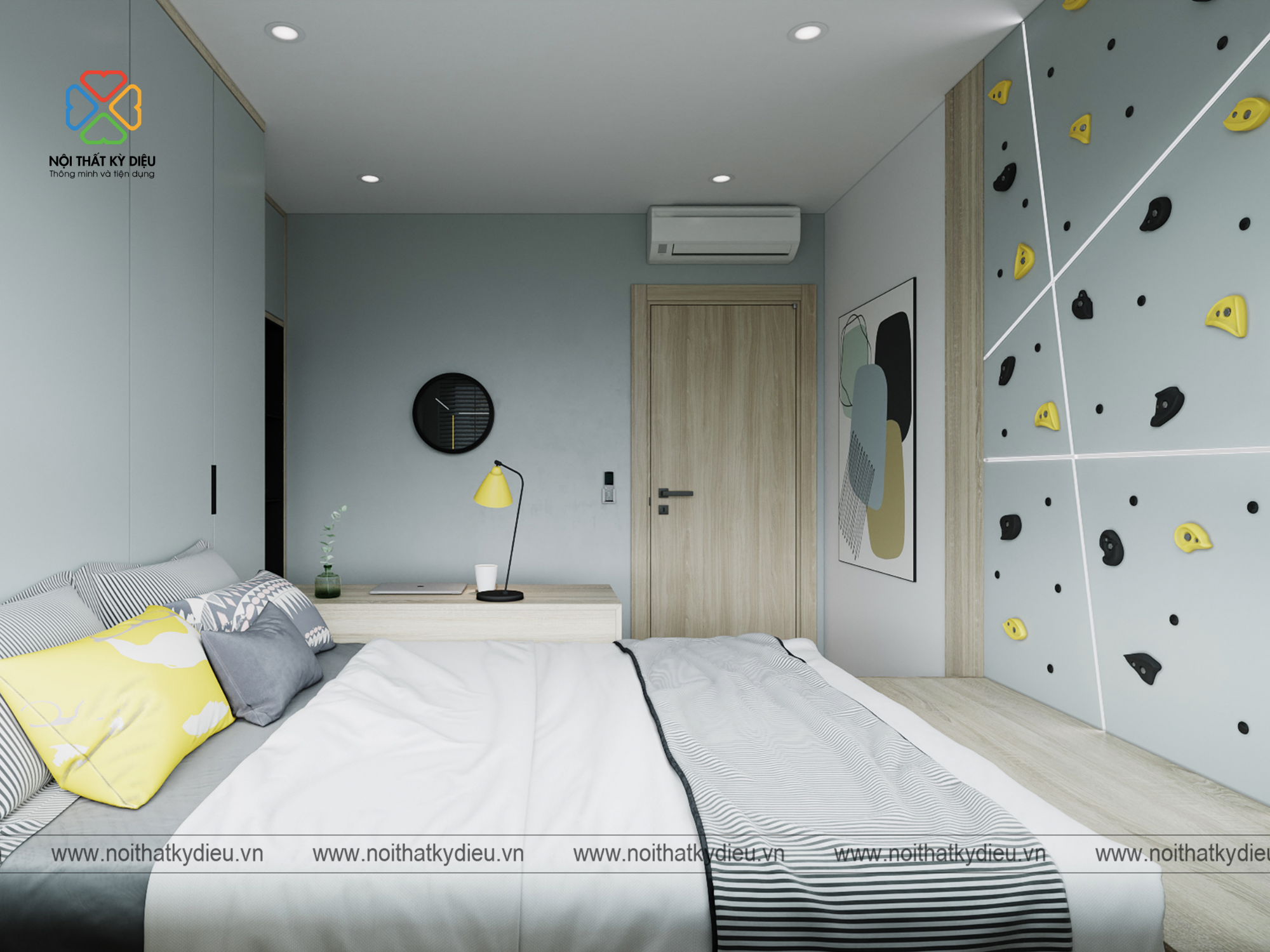 Thiết Kế Phòng Ngủ 8m2 Hiện Đại Và Tiện Ích Cho Không Gian Nhỏ 17 thiet-ke-phong-ngu-cho-be