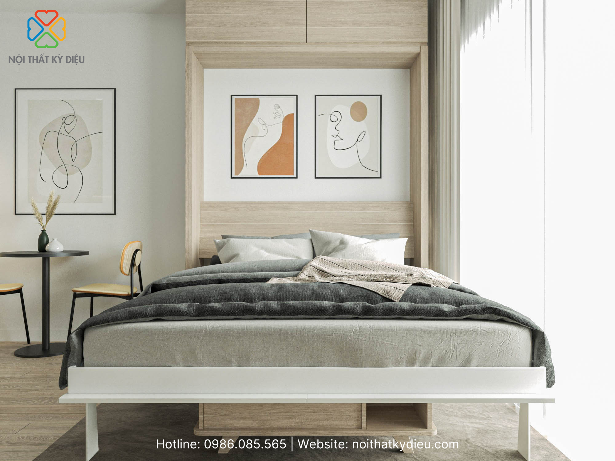 Tổng hợp 50+ Mẫu Nội Thất Phòng Ngủ Thông Minh Tối Ưu Diện Tích Cho Không Gian Nhỏ 12 noi-that-phong-ngu-thong-minh