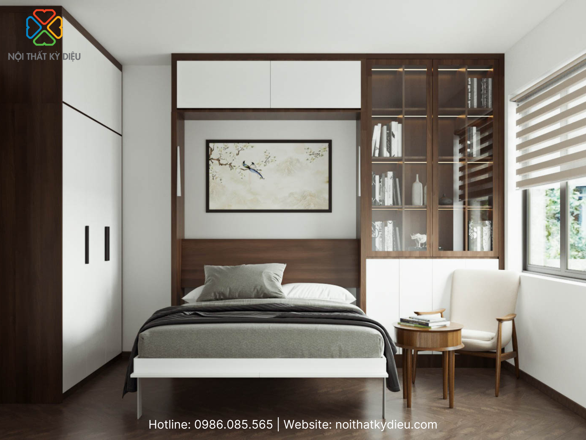 Thiết Kế Phòng Ngủ Hẹp: Nghệ Thuật Tối Ưu Không Gian 2 thiet-ke-phong-ngu-hep