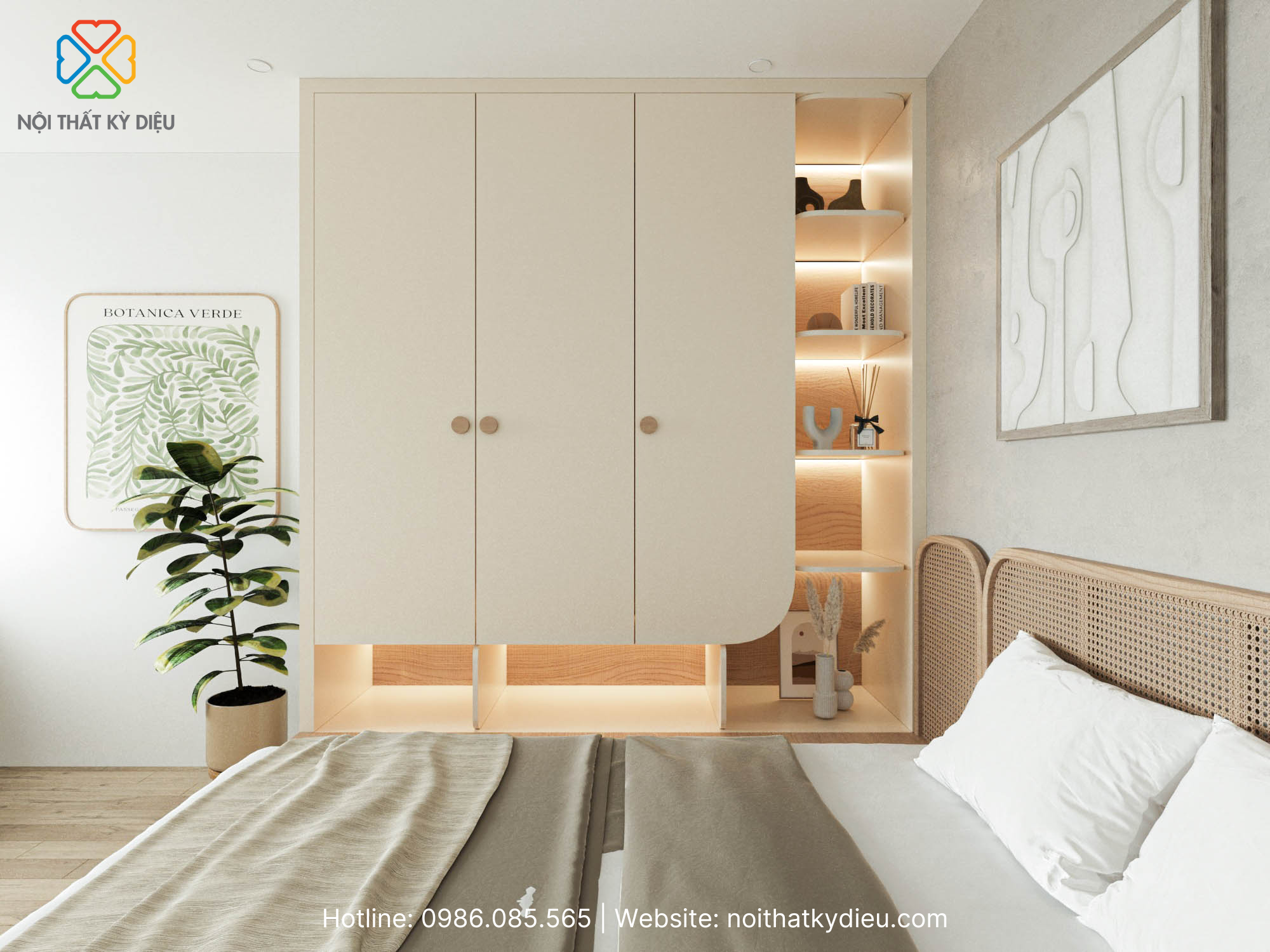 Nội thất phòng ngủ nhỏ 10m2: Bí quyết tối ưu không gian sống 6 noi-that-phong-ngu-nho-10m2
