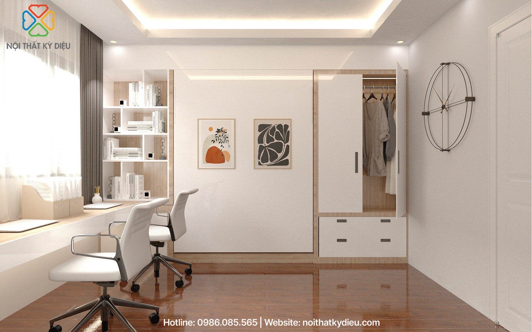Nội thất phòng ngủ nhỏ 10m2: Bí quyết tối ưu không gian sống 7 noi-that-phong-ngu-nho-10m2