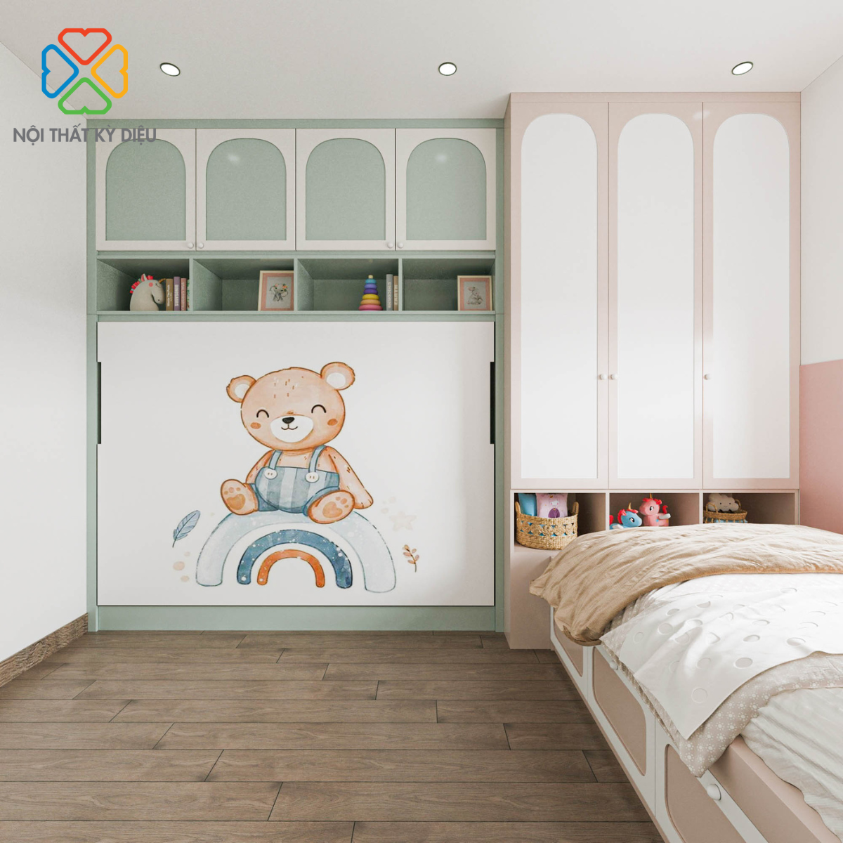 Tổng hợp 50+ Mẫu Nội Thất Phòng Ngủ Thông Minh Tối Ưu Diện Tích Cho Không Gian Nhỏ 10 noi-that-phong-ngu-thong-minh