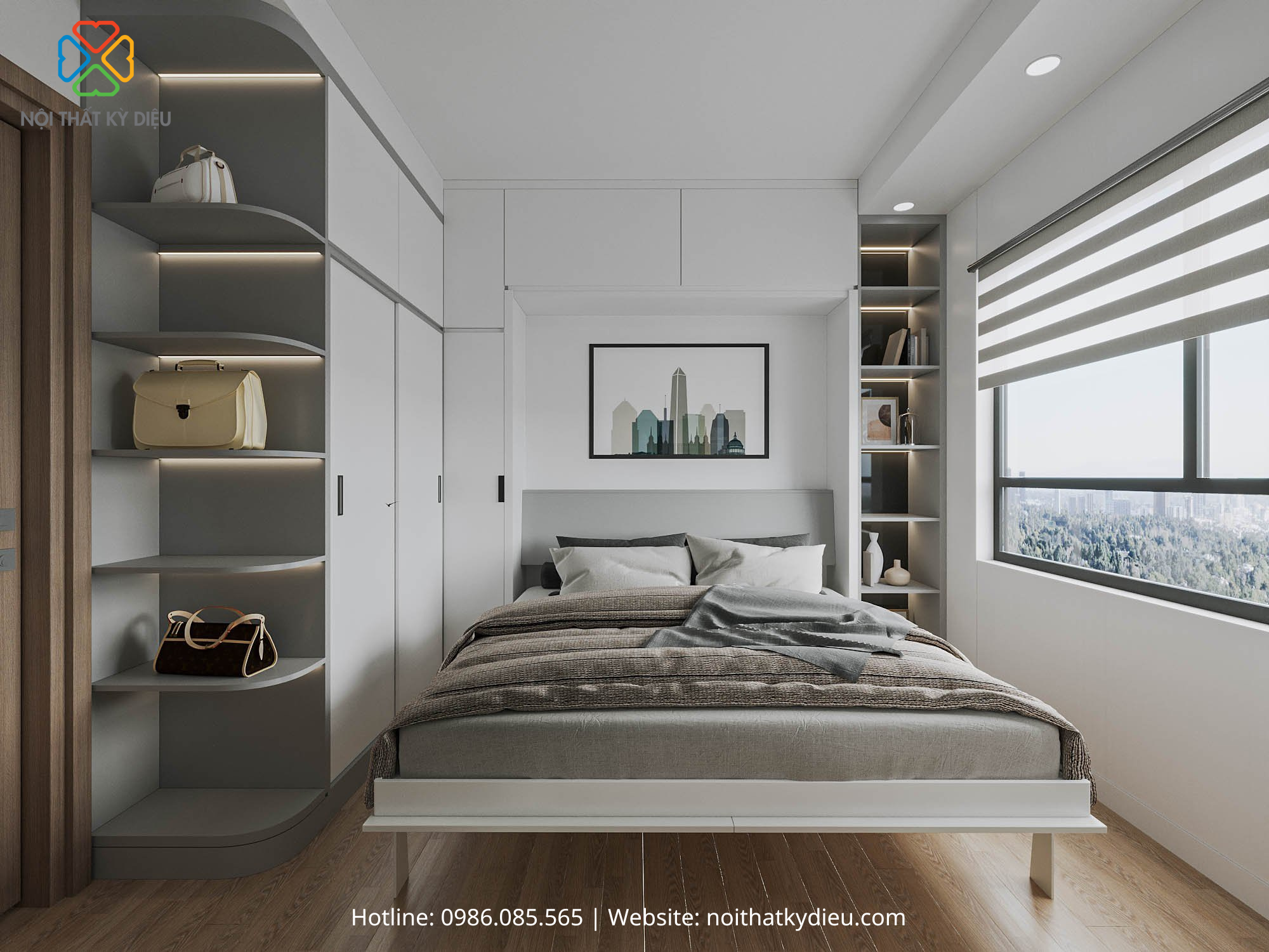 Tổng hợp 50+ Mẫu Nội Thất Phòng Ngủ Thông Minh Tối Ưu Diện Tích Cho Không Gian Nhỏ 9 noi-that-phong-ngu-thong-minh