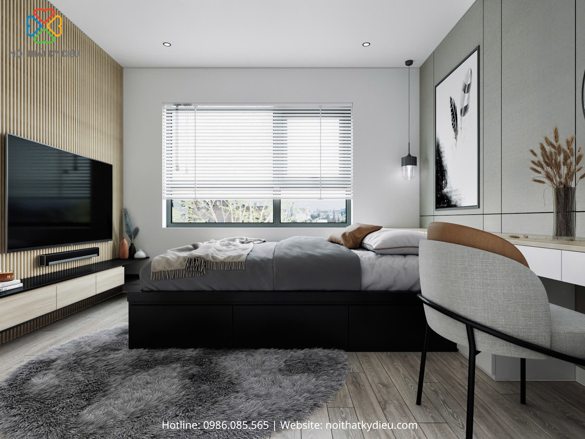 Nâng Tầm Không Gian Sống Với Thiết Kế Nội Thất Căn Hộ 75m2 Hiện Đại Tại Vinhomes Ocean Park 18 391