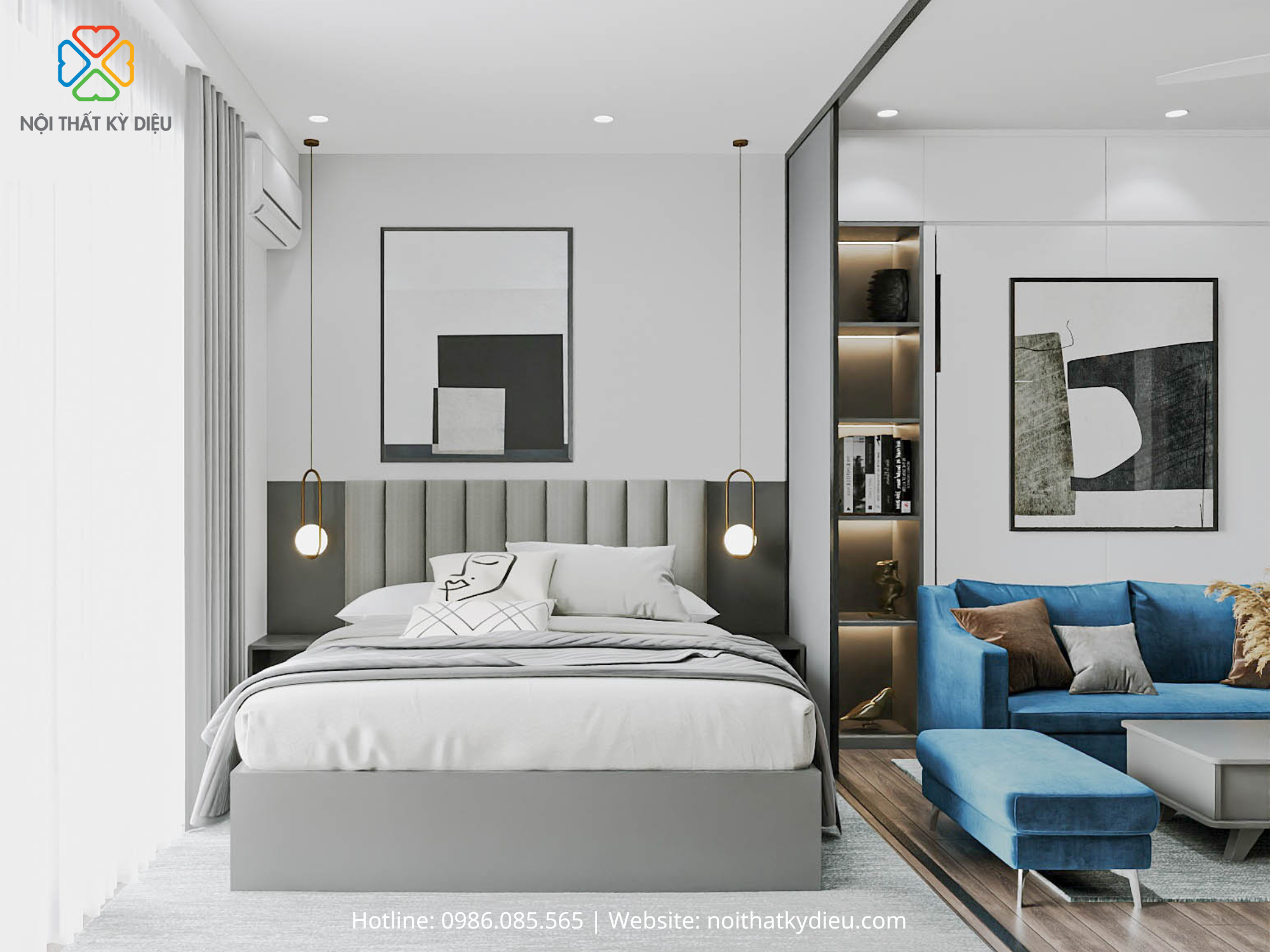 Sáng Tạo 2 Phòng Ngủ Trong Thiết Kế Căn Hộ Nhỏ Tại Soho Heritage West Lake Tây Hồ 2 456