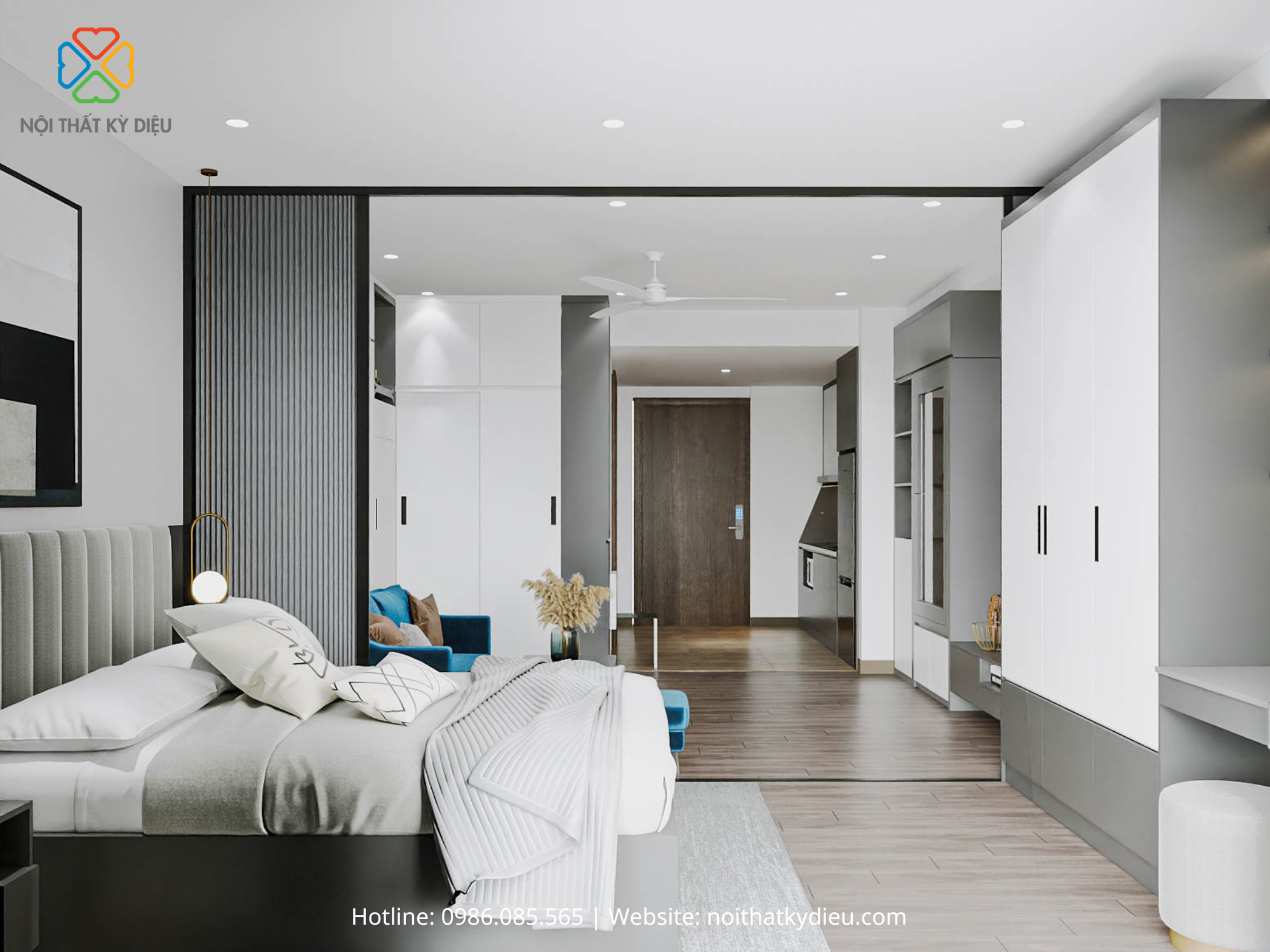 Sáng Tạo 2 Phòng Ngủ Trong Thiết Kế Căn Hộ Nhỏ Tại Soho Heritage West Lake Tây Hồ 5 459