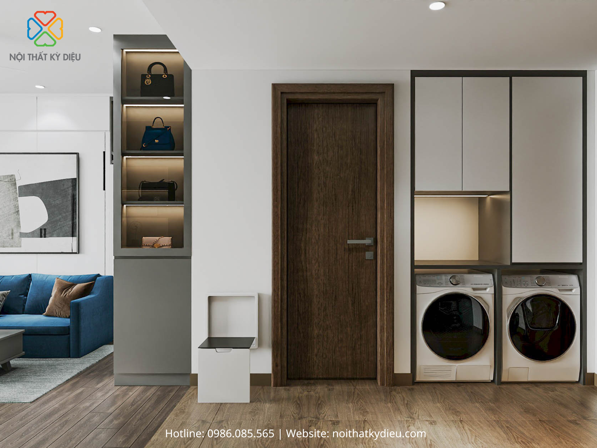 Sáng Tạo 2 Phòng Ngủ Trong Thiết Kế Căn Hộ Nhỏ Tại Soho Heritage West Lake Tây Hồ 6 460