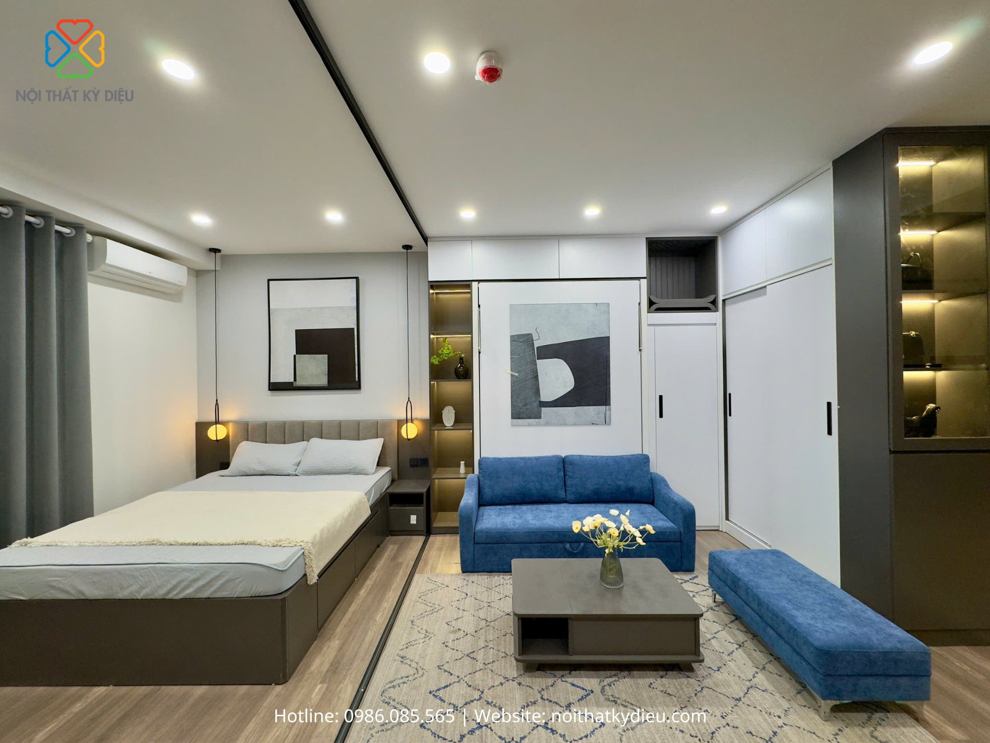 Sáng Tạo 2 Phòng Ngủ Trong Thiết Kế Căn Hộ Nhỏ Tại Soho Heritage West Lake Tây Hồ 11 465