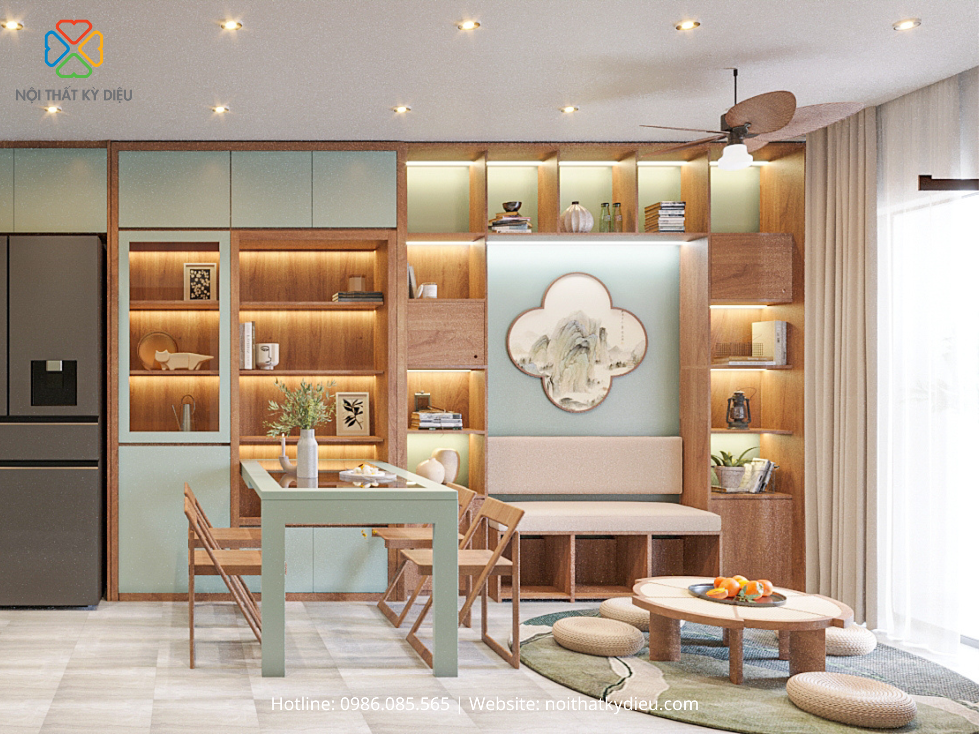 Thiết Kế Nội Thất Căn Hộ 52m2 Đẹp Như Mơ Tại Chung Cư Bcons Green Topaz 5 481