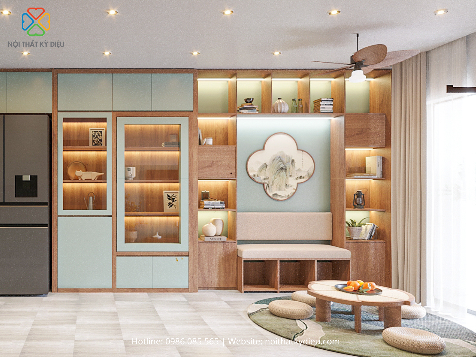Thiết Kế Nội Thất Căn Hộ 52m2 Đẹp Như Mơ Tại Chung Cư Bcons Green Topaz 4 483