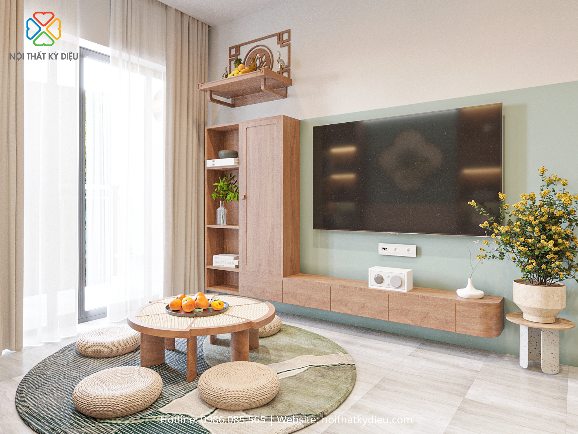 Thiết Kế Nội Thất Căn Hộ 52m2 Đẹp Như Mơ Tại Chung Cư Bcons Green Topaz 1 484