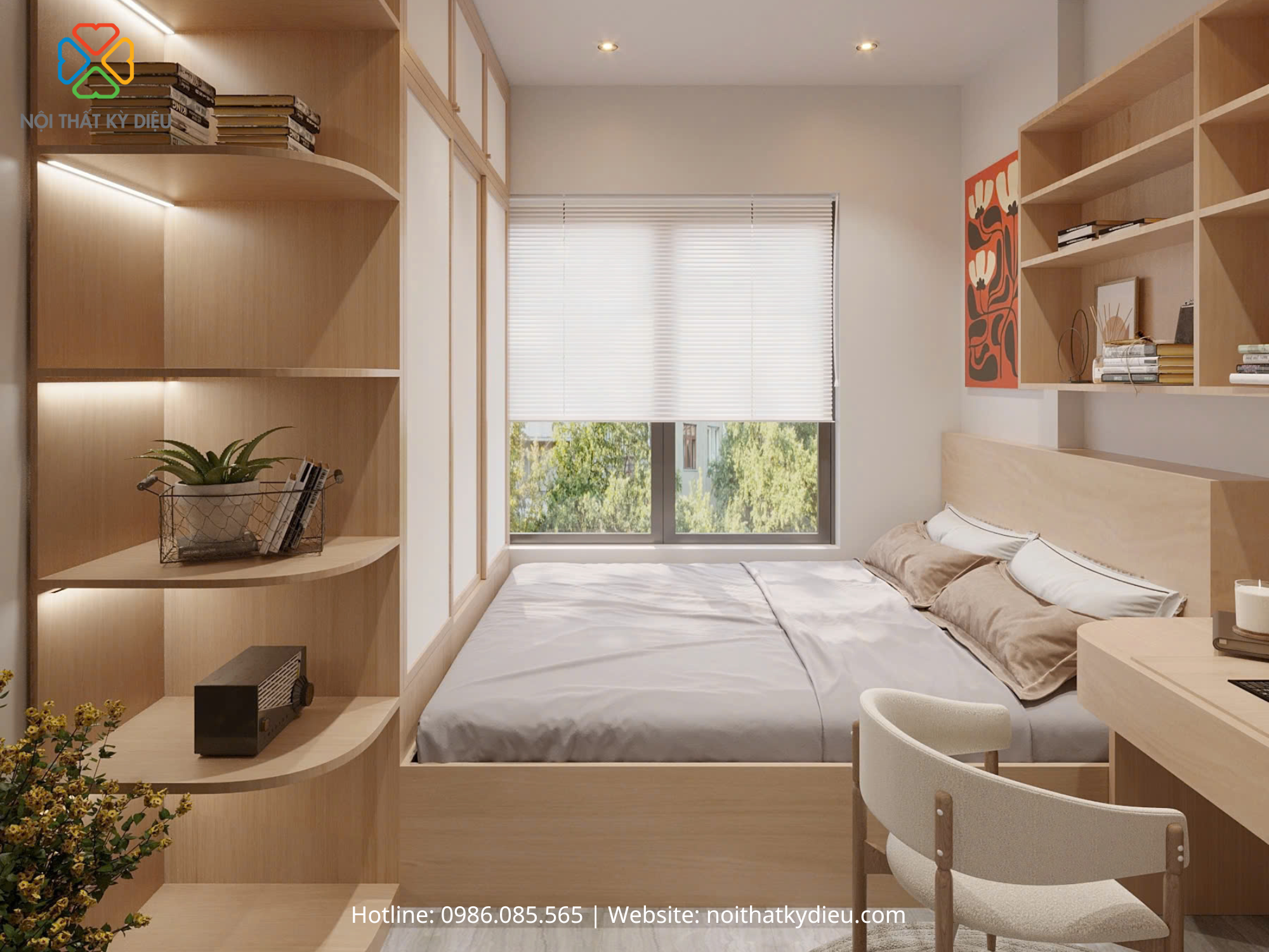 Thiết Kế Nội Thất Căn Hộ 52m2 Đẹp Như Mơ Tại Chung Cư Bcons Green Topaz 8 486