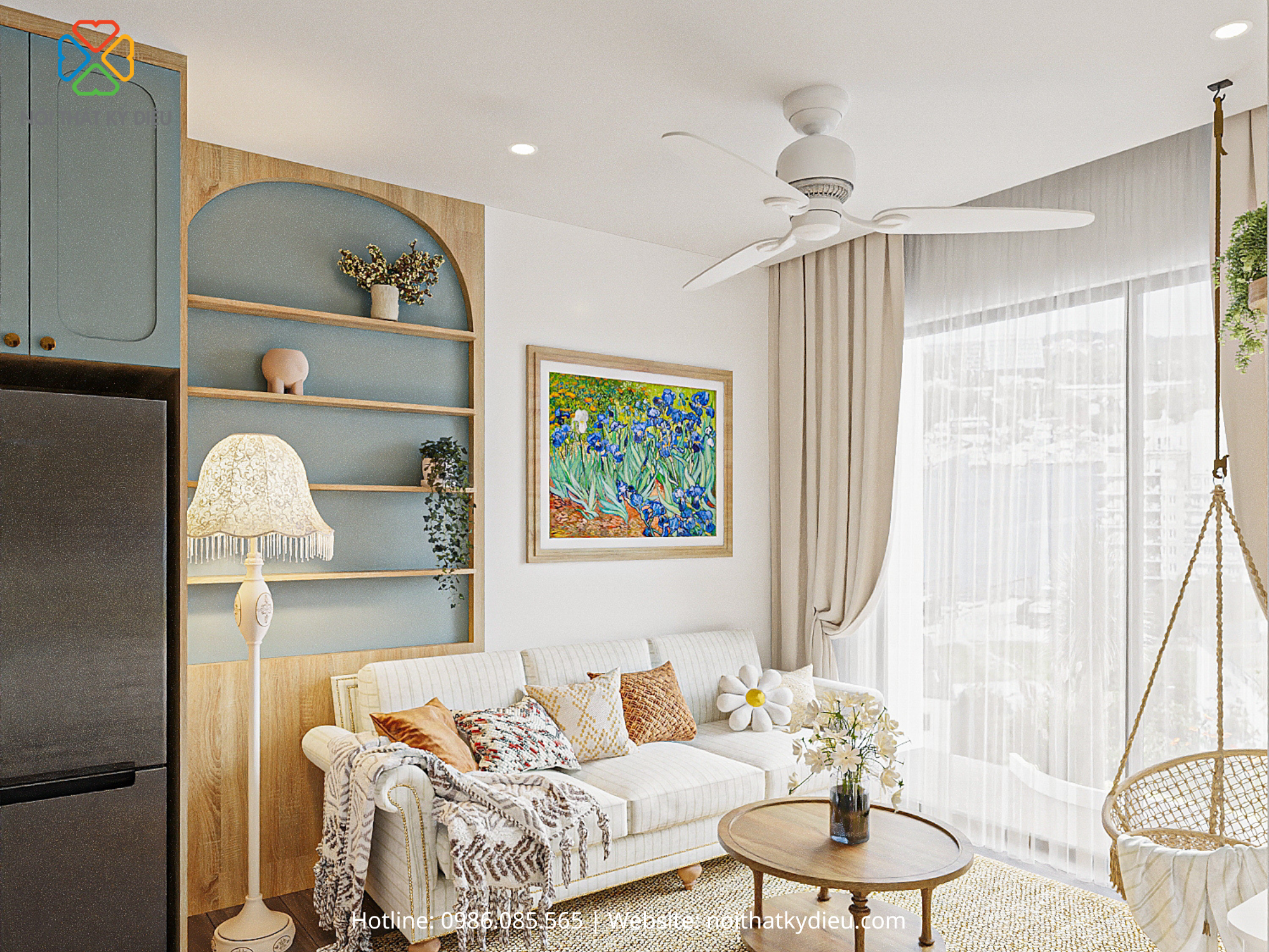 Thiết Kế Không Gian Sống Hoàn Hảo Giữa Nhịp Sống Hiện Đại Cho Căn Hộ 60m2 2 453
