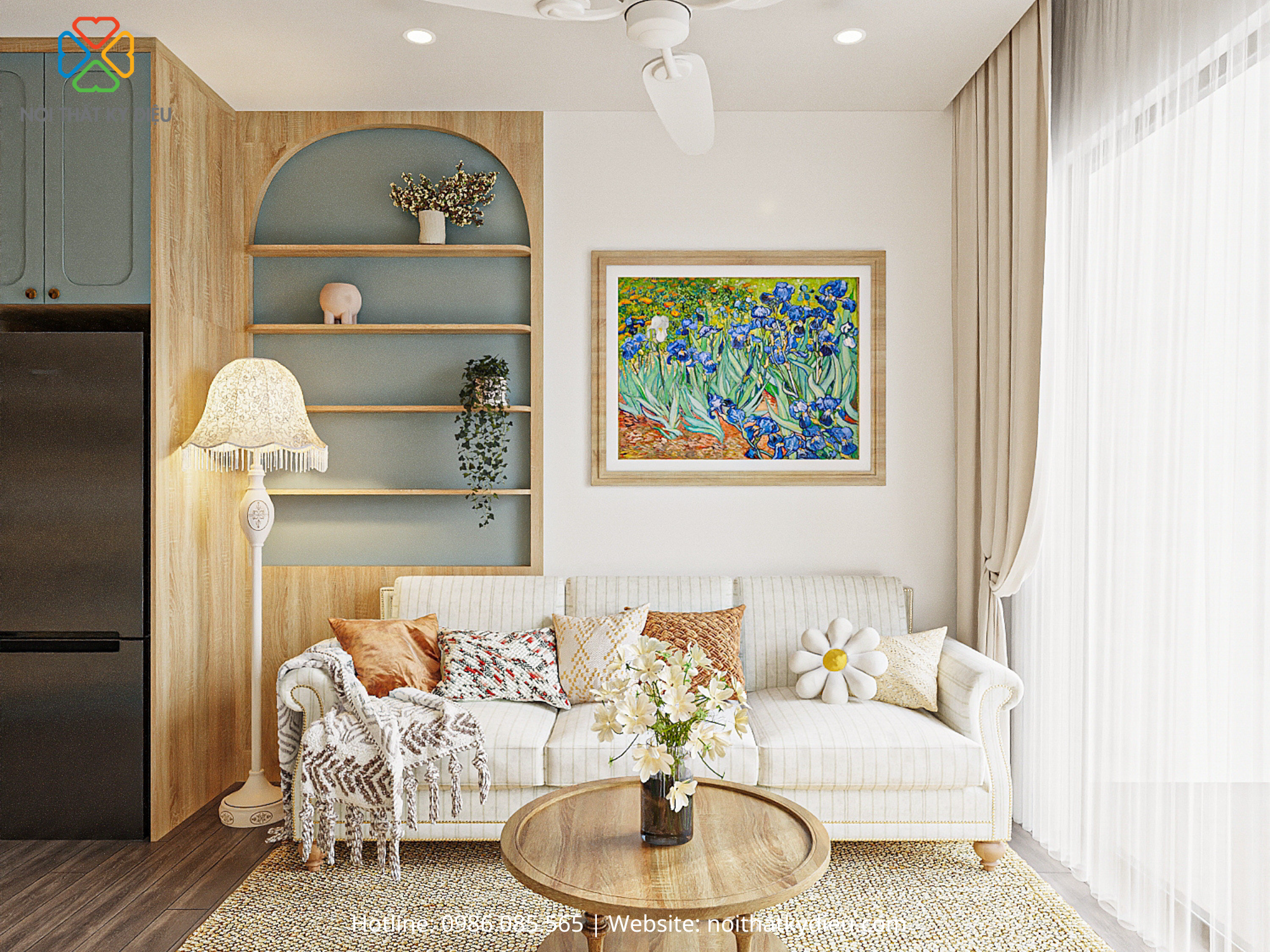 Thiết Kế Không Gian Sống Hoàn Hảo Giữa Nhịp Sống Hiện Đại Cho Căn Hộ 60m2 1 462